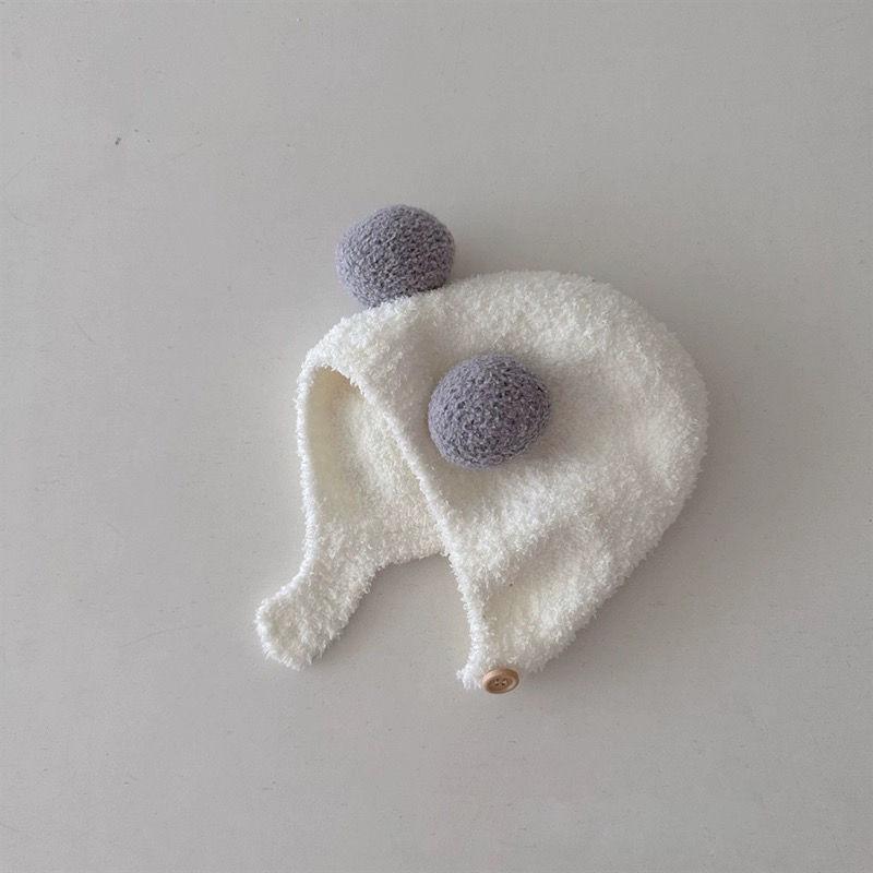 Cozy Plush Baby Hat: Elastic, Thick, Ear-Protecting Winter Warmth for Boys & Girls