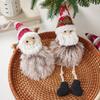 Snowman and Santa Plush Christmas Tree Ornaments