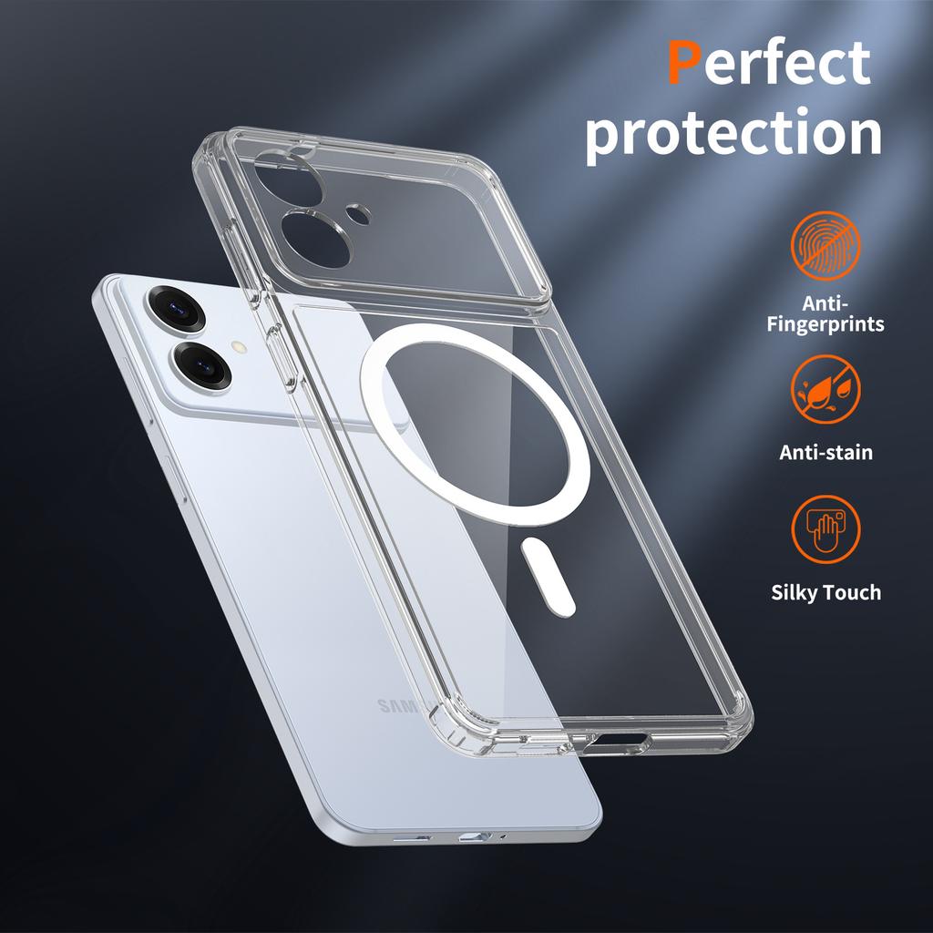 S25 Ultra Transparent Mobile Phone Case S26Edge Simple Style S23plus Anti-fall Case S24
