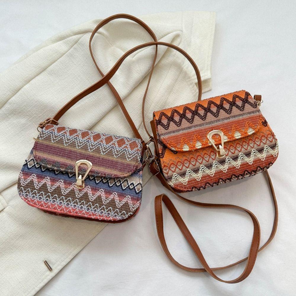 

Сумка через плечо с вышивкой в ​​богемном стиле, сумка через плечо в этническом стиле с кисточками, сумка большой емкости, дорожная сумка