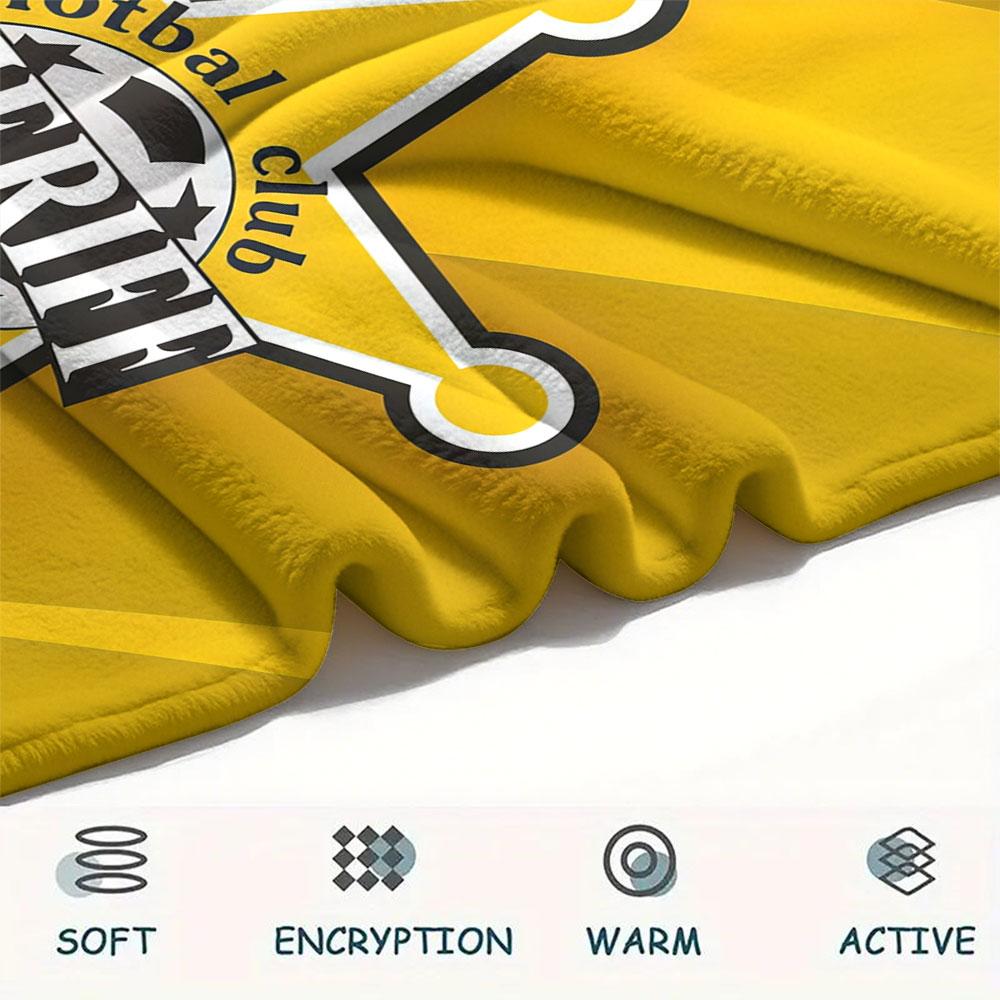 FC Sheriff logo FlAannel Blanket, High quality Comfortable for All Seasons, Home Decor, Warmth and Comfort