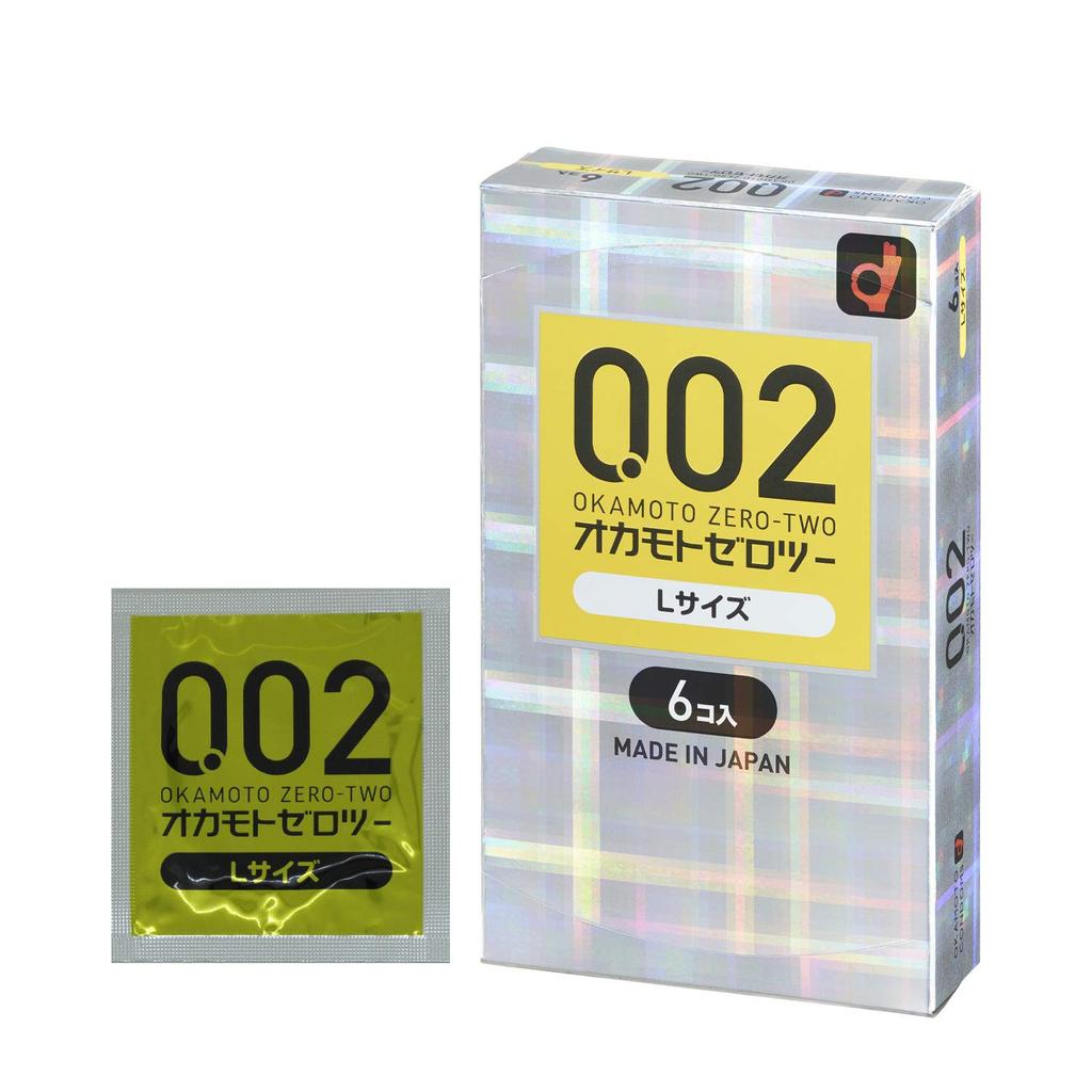 Okamoto Condoms Okamoto Zero Two L Size 6 Condoms 0.02