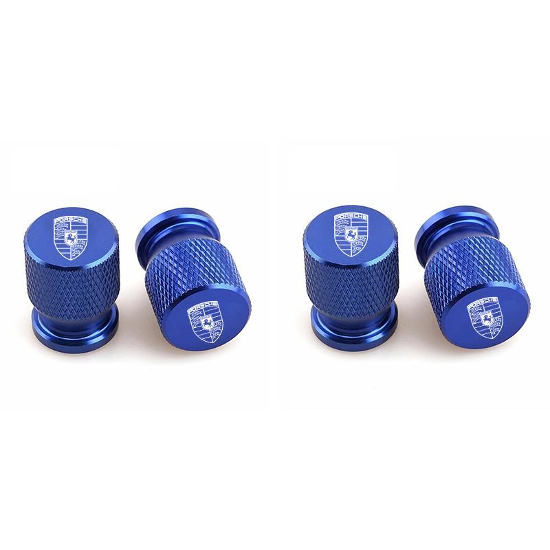 Aluminiumlegierung Auto Rad Reifenventilkappe Staub Styling Zubehör für Porsche 911 Cayenne Panamera Macan Boxster Carrera-GT 928 944