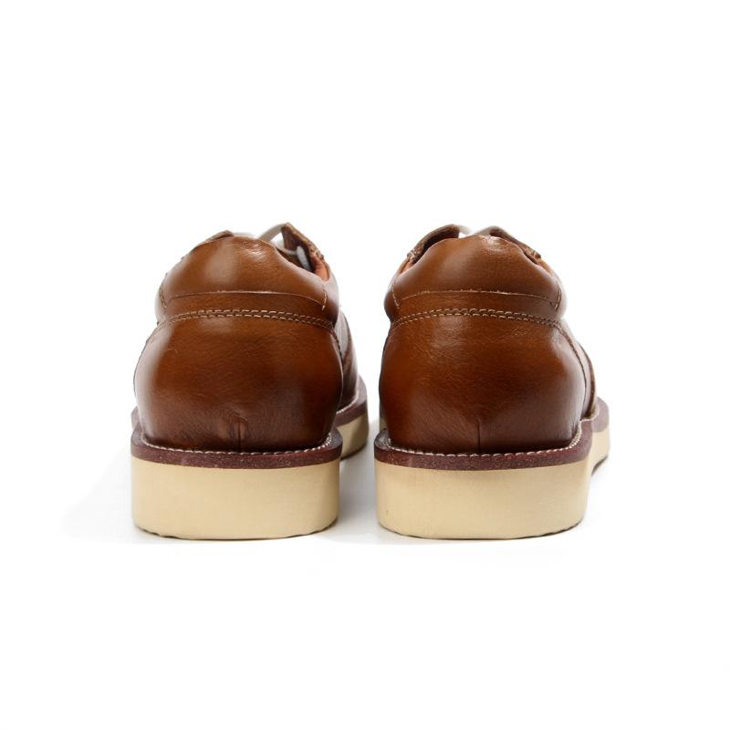 Air Force One Thick-Soled Muffin Shoes Men'S Casual Shoes Board Shoes Retro Polished Old Leather Shoes 2002-6