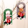 Festive Non-Woven Cartoon Christmas Door & Window Ornament