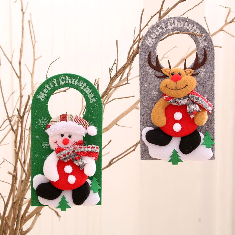 Festive Non-Woven Cartoon Christmas Door & Window Ornament