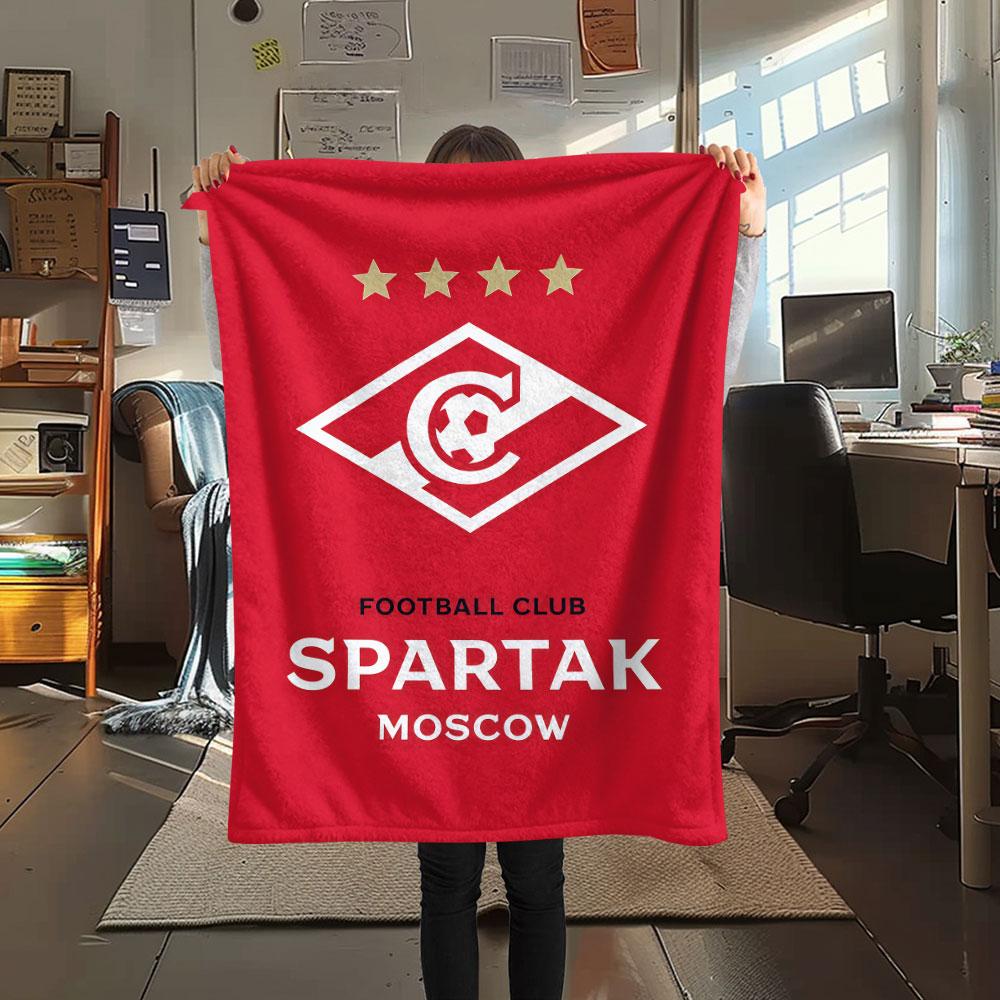 1PC Spartak Moscow Rush Blanket, High Quality Comfortable for All Seasons, Home Decor, Warmth and Comfort