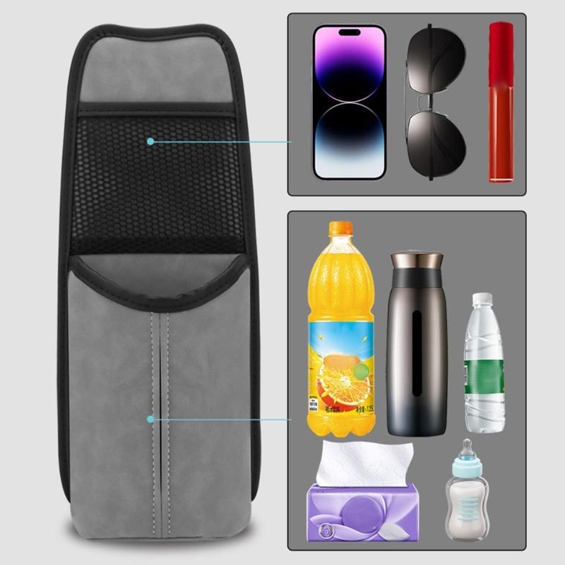 Praktická boční taška na sedadlo do auta Síťované organizéry Kapsa s více možnostmi úložného prostoru Vhodné pro každodenní použití ve vozidlech