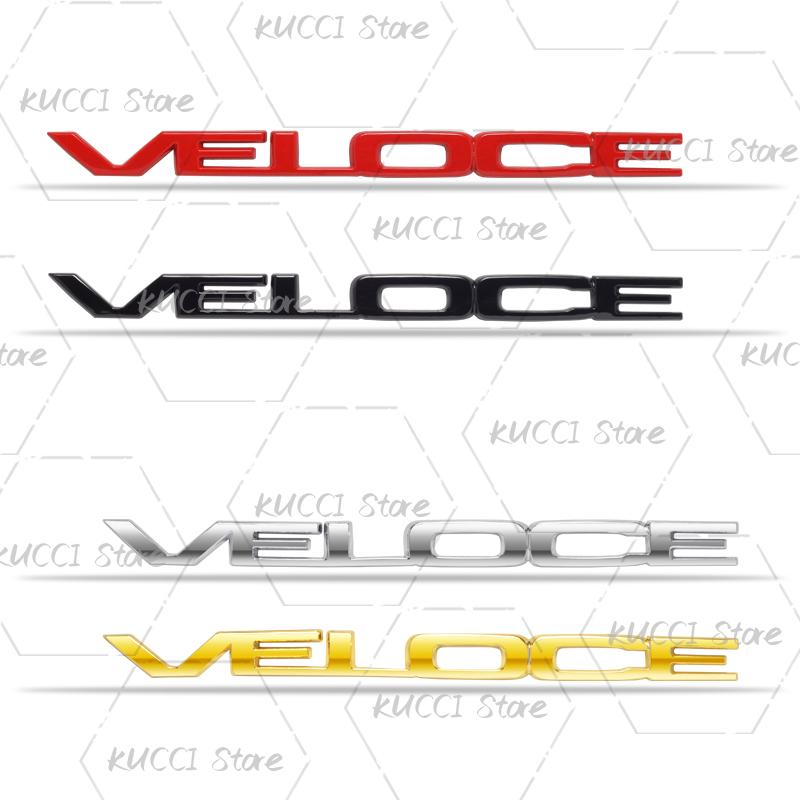 Autocollant de Voiture 3D VELOCE TI Logo Emblème Métallique Badge Autocollants Pour Alfa Romeo 159 155 Giulietta Giulia Junior Tonale Stelvio Mito 955