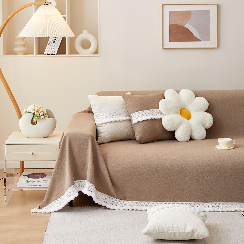 Dust-proof, Simple, Hoop Yarn, Sofa Towel, Full Cover, Universal All-inclusive, Universal and Universal In All Seasons
