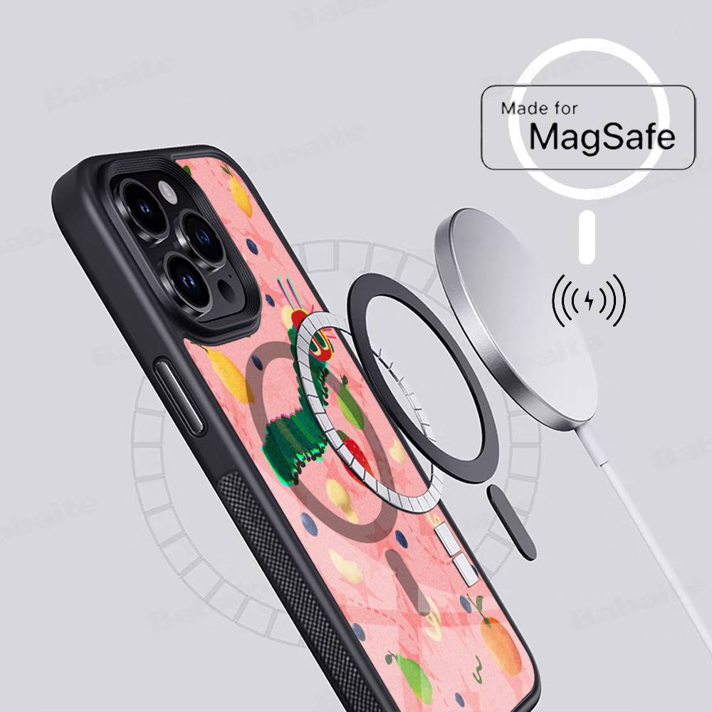 The Very Hungry Caterpillar For Magnetic Wireless Phone Case For IPhone 11 12 13 14 15 16 17 Pro Max Plus Cover