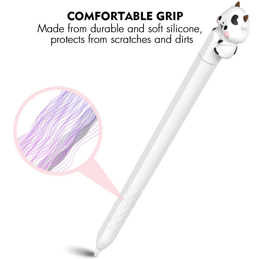 Para Apple Pencil 2 Estojo de Lápis de Desenho Animado Portátil de Silicone Macio Manga Protetora para Caneta Capacitiva Para Ipencil Caneta de Segunda Geração