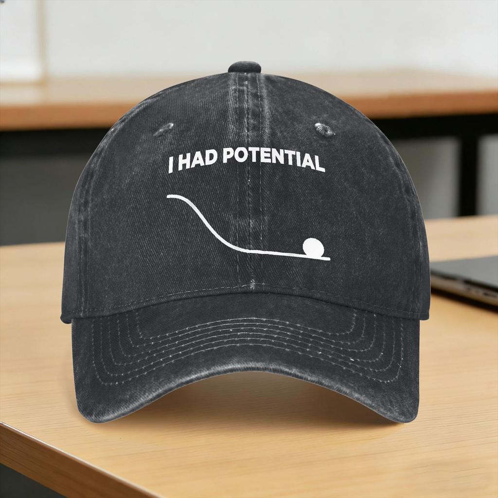 Baseball Cap I Had Potential Summer Casual Hip Hop Hats Women Unisex Design Tennis Skate Breathable Snapback Cap