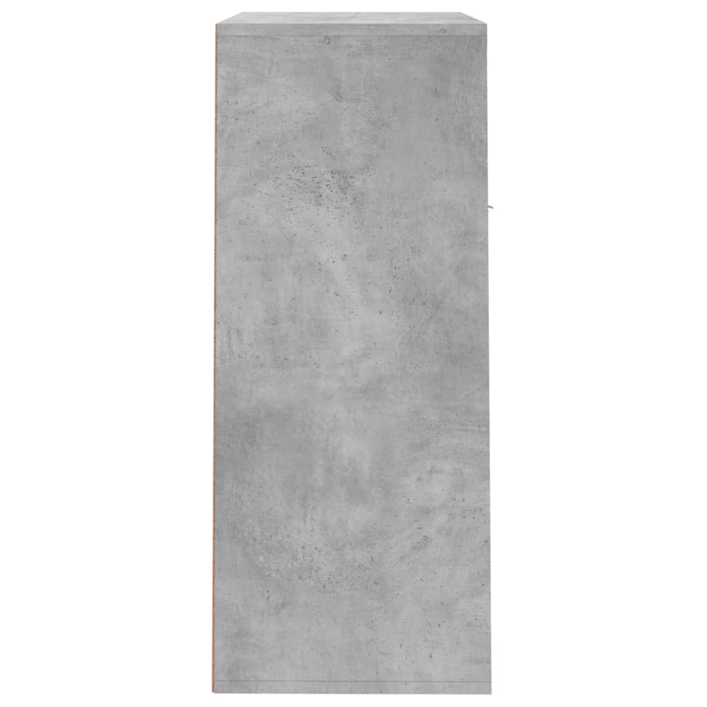 Shoe Cabinet Concrete Grey 60 X 35 X 84 Cm Particleboard