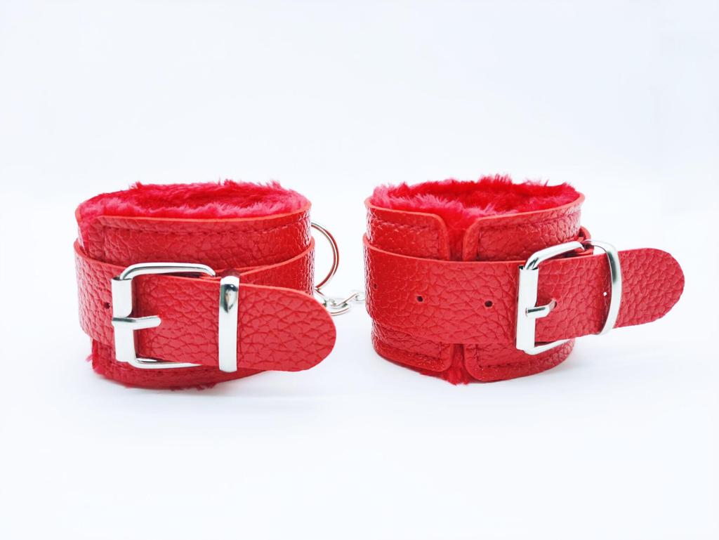 Plush Flirting Handcuffs: Bondage Adult Toys for Couples