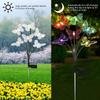 6 LED Solar Butterfly Lights Waterproof Garden Solar Lights Landscape LED Butterfly Lights  Pathway