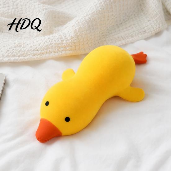 Hand Exercise Ball 1/2Pcs Giant Yellow Duck Squeeze Toy, Anxiety Relief Shape Portable Stress Reliever Sensory Soft Stretchy Farm Animal Toy Durable