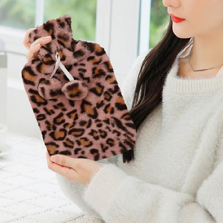 2 Litre Plush Hot Water Bottle with Cover Protector Anti-Scald Hot Water Bag 2000ml Warm Lasting Bottle Bag Container