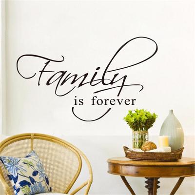 La familia es para siempre decoración de pared con texto decoración de pared accesorios de decoración de pared