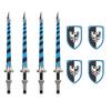 Medieval Castle Soldier Military Accessory Building Blocks Dragon Black Eagle Knight Figures Shield Spear Armor Army Bricks Toy
