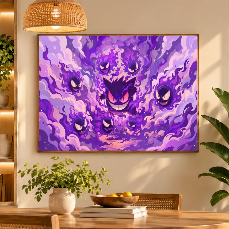 5D Diamond Painting Gengar DIY Full Drill Diamond Art Kit Home Decoration