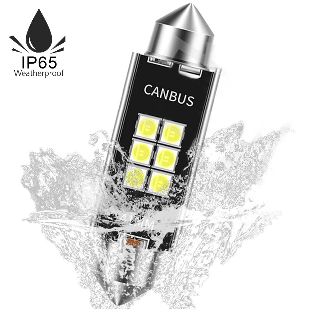 1200LM Super Bright C10W C5W LED Bulb Festoon 31/36/39/41mm LED CANBUS 12V 6500K White Car Interior Dome License Plate Light