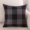 45cm Plaid Print Flachs Quadrat Kissenbezug Kissenbezug Kissenbezug Home Decor