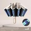 Automatic Folding Umbrella For Men Women Sun Rain Dual Purpose Umbrella Reverse Folding Feature