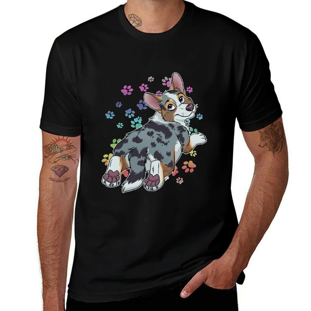 Corgi Tshirt Cotton Tshirt Plain For Unisex Package Tshirt