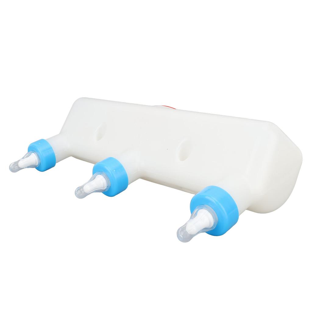 Silikon Lamm-Futterspender, 3L Große Kapazität, 3-Zitzen-Design, Vieh-Zitze Milch-Fütterungswerkzeug zum Füttern von Schaf, Ziege, Lamm, Welpe