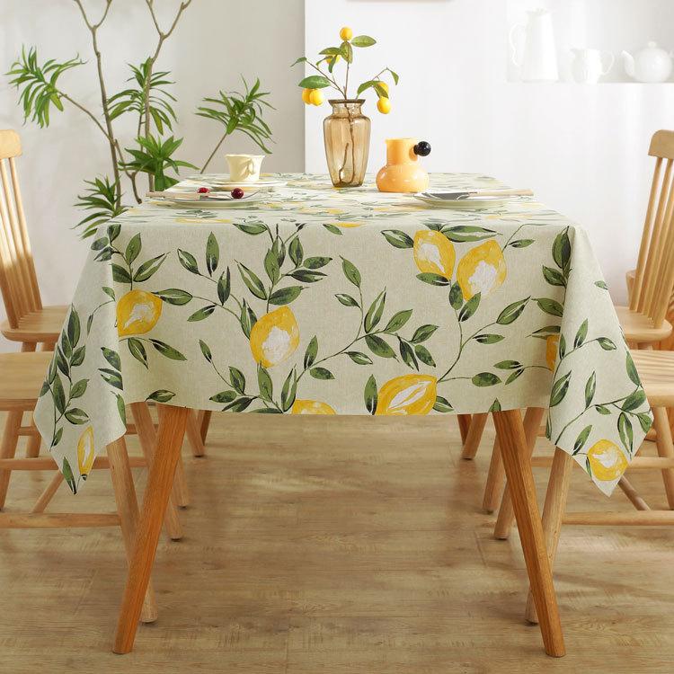 Wasserdichte und ölabweisende PVC-Kunststoff-Tischdecke Nachttisch Staubdichtes Dekoratives Tuch Wohnzimmer Couchtisch Tischdecke
