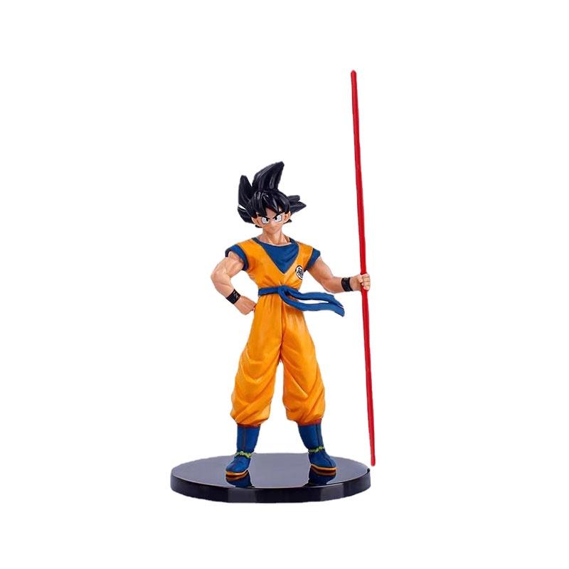 Large Dragon Ball Hand Puppet 20th Anniversary Goku Movie Edition Pvc Material 22.5cm