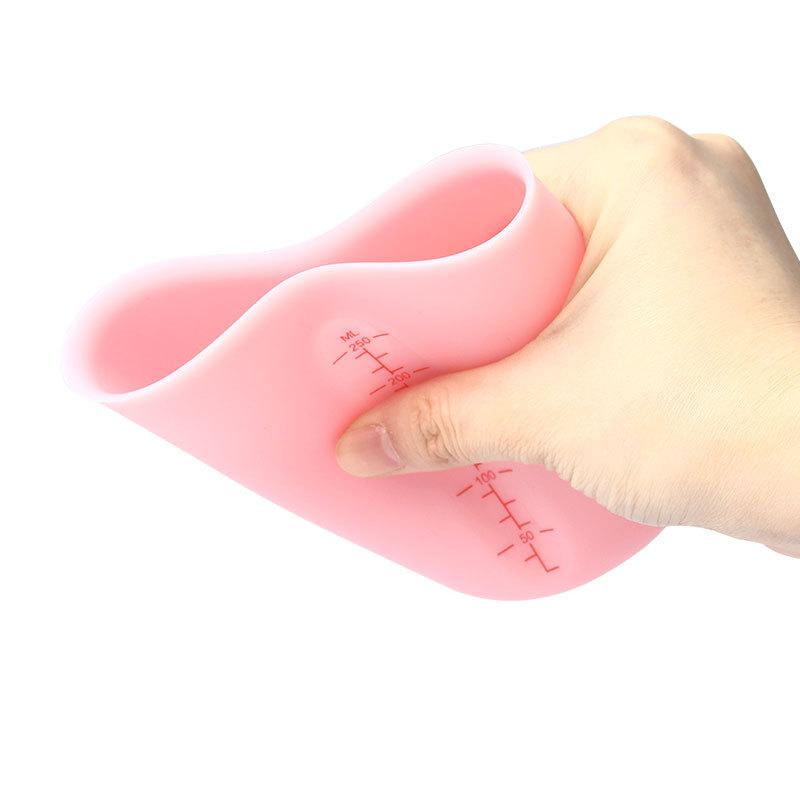 Baking Tools Silicone Measuring Cup 250ml 500ml Silicone Milk Cup Visual Double Scale Measuring Cup