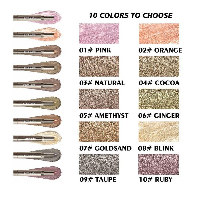 BEAUTY GLAZED - 2 in 1 Dual Head Eyeshadow Stick + Smudger - 10 Colours