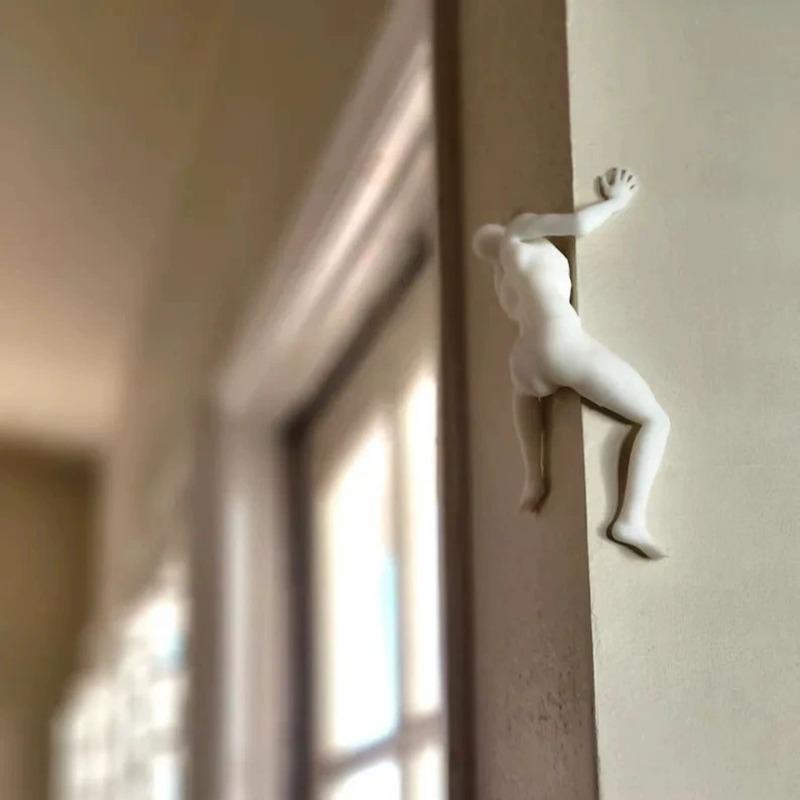 Rock Climbers Wall Sculptures Feature Unique Dynamic Wall Art and Unique Rock Climber Sculptures for Wall Decoration. Left side
