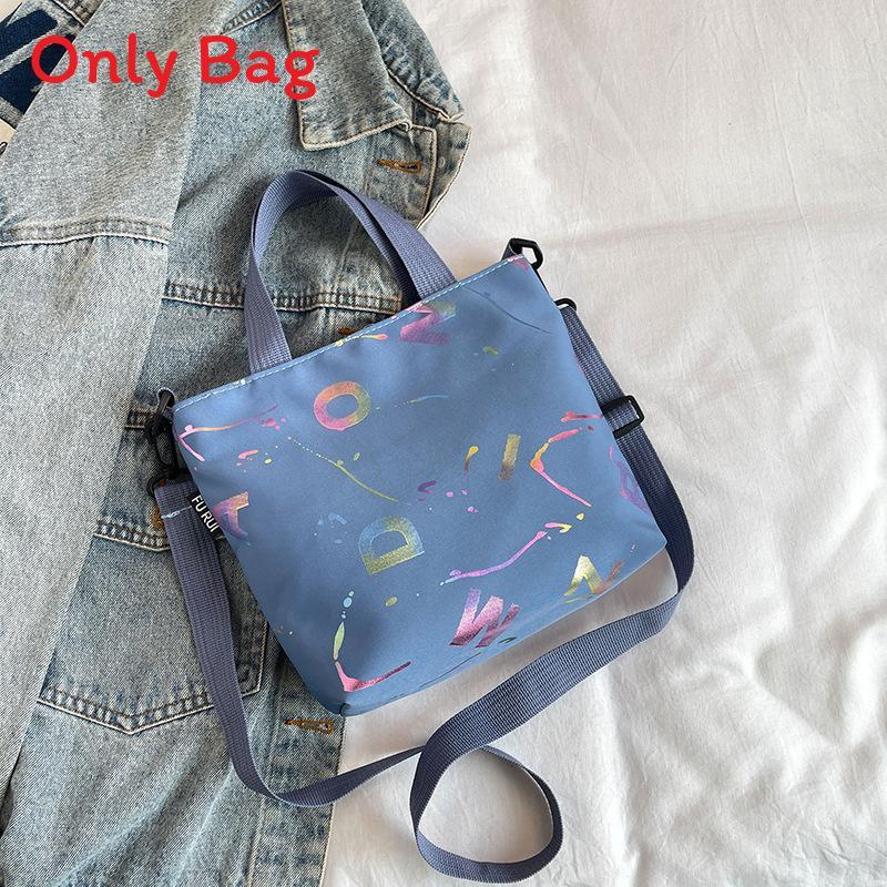 Street Style Nylon Tote Bag With Letter Print For Daily Use