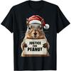 Justice For Peanut Tee - Cute Peanut Squirrel Santa Hat T-Shirt