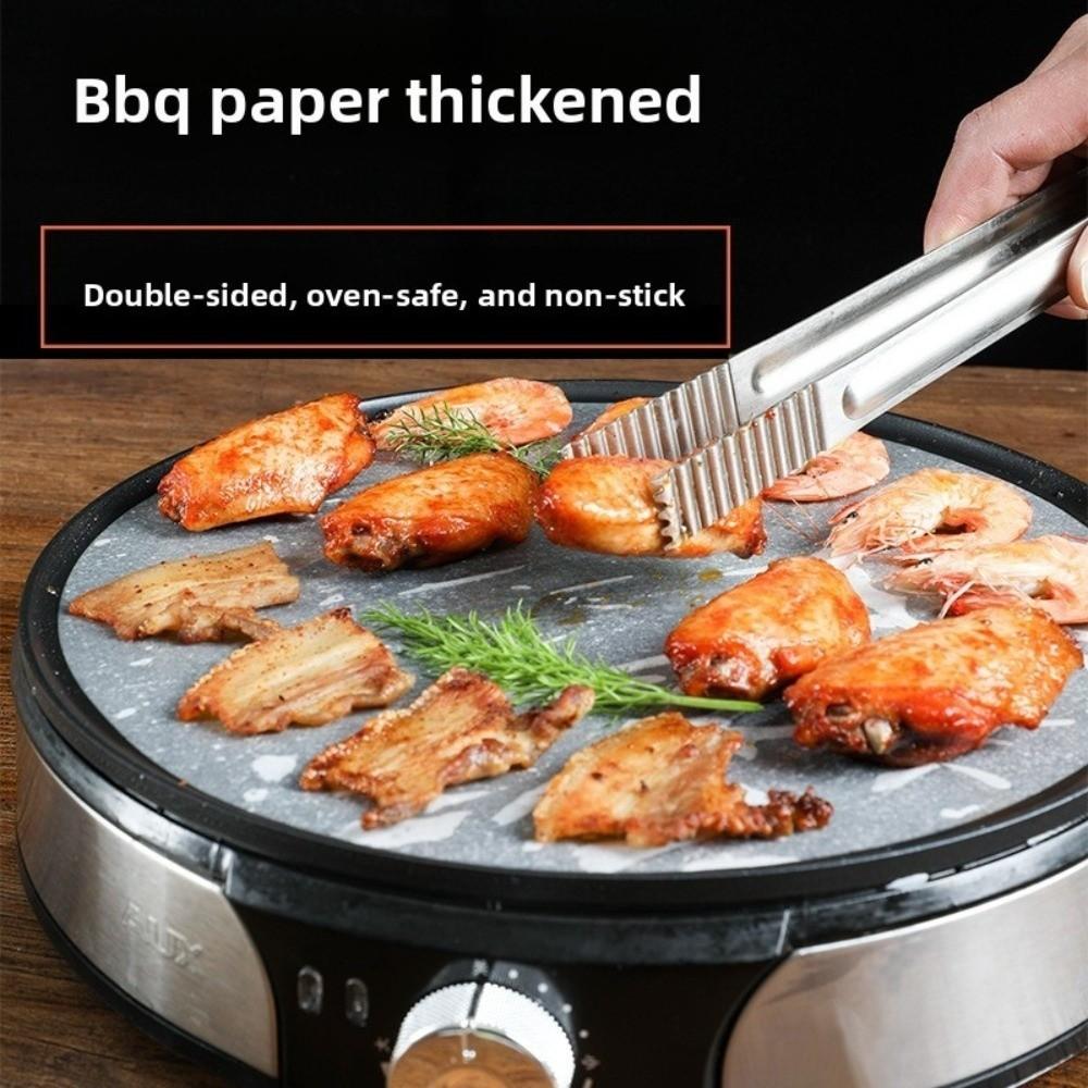 100pcs Double Sided Oil Paper Heat-resistant Air Fryer Paper New Filter Paper  Kitchen Use