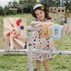 MOMOCO Girl's Summer Polka Dot Sleeveless Cotton Dress