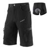 BERGRISAR Cycling Shorts Men Bicycle Looose  Fit Mountain Bike Pants Triathlon Summer Outdoor MTB Fishing Zipper Pockets  BG1806