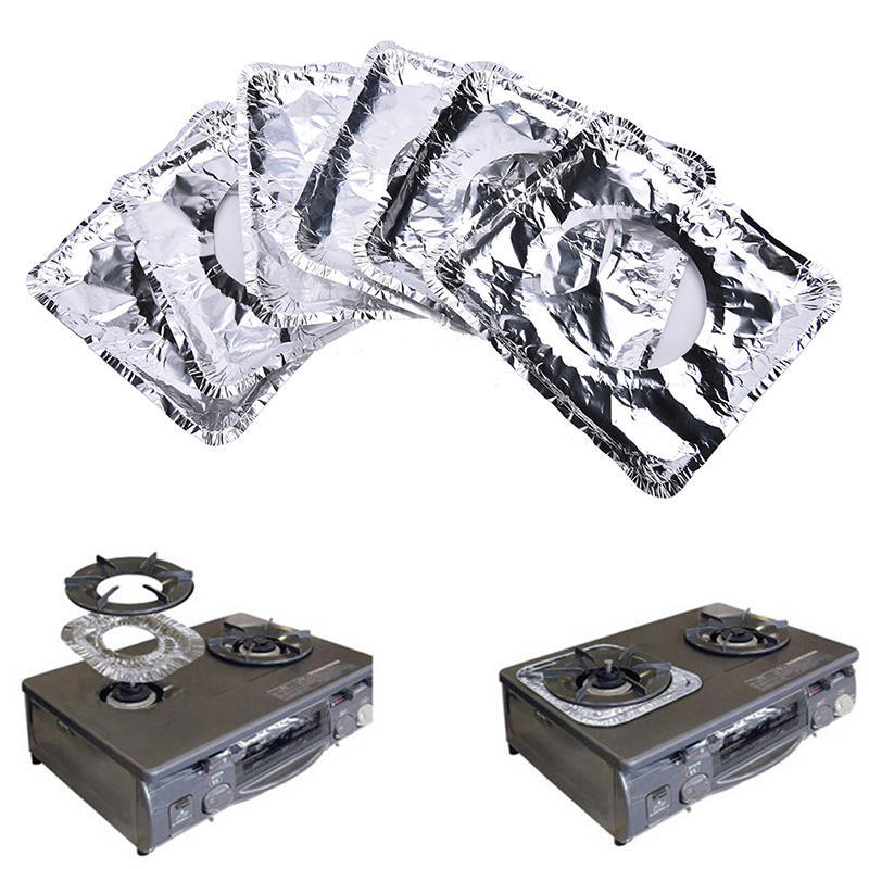 

12X многоразовый защитный коврик для газовой плиты из алюминиевой фольги,
