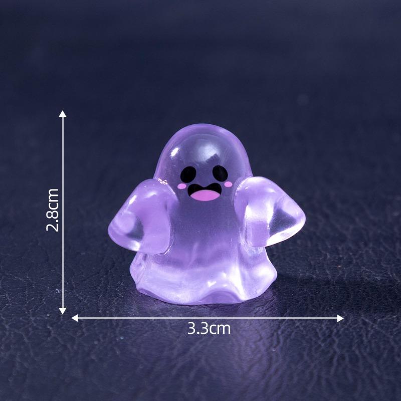 Svítící a vtipná figurka malého ducha, dekorativní doplňky, mini mikro-krajinné stolní ozdoby