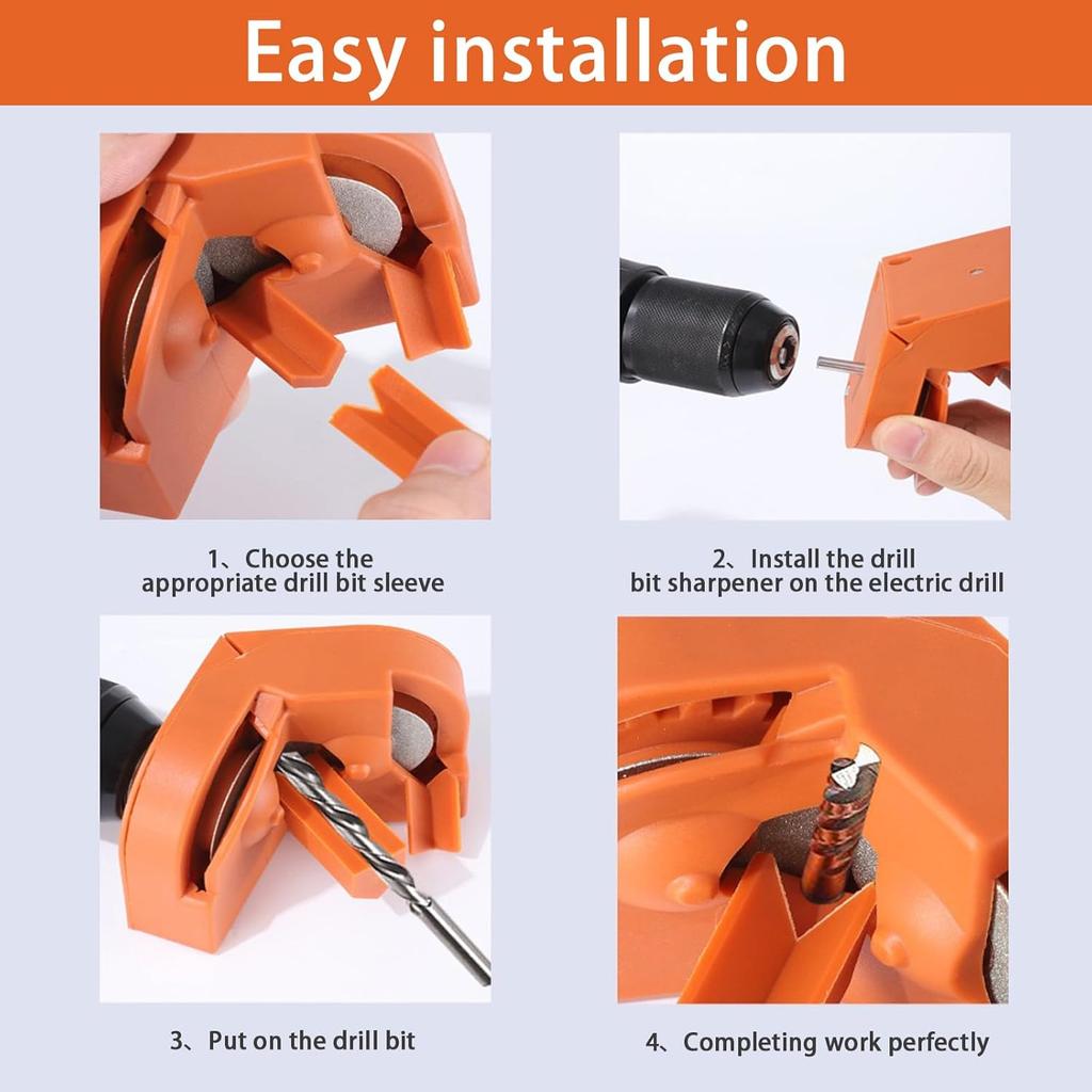 V-shaped  Dough Twists Drill Grinder Drill Bit Grinding Sharpener Electric Impact- Drill Sharpener Double-side Polish