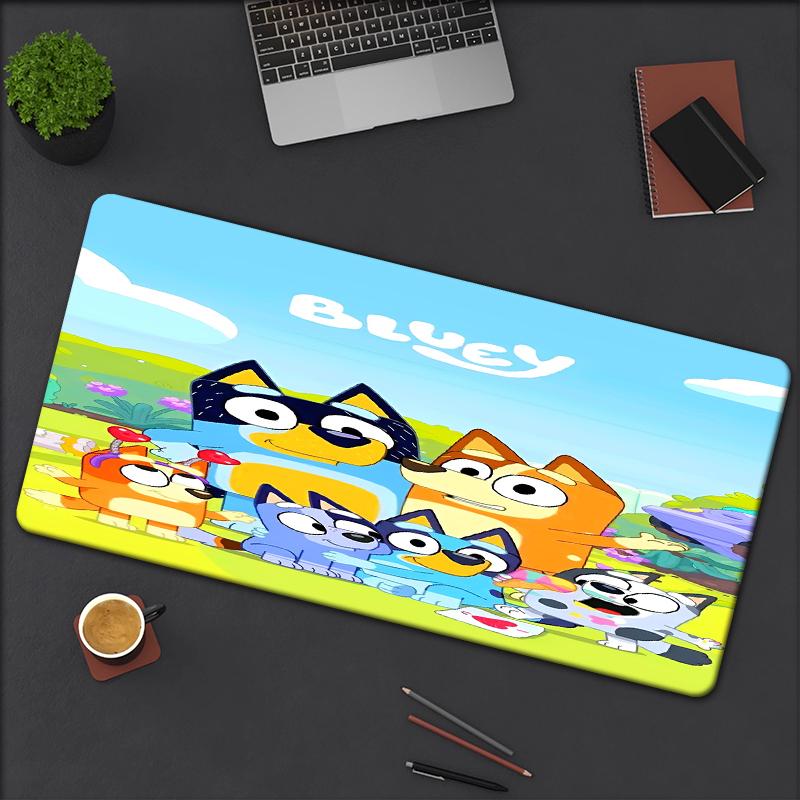 Bluey Theme Mouse Pad, Non Slip Rubber Base, Multifunctional Office & Home Decor, Perfect for Workspace Personalization.
