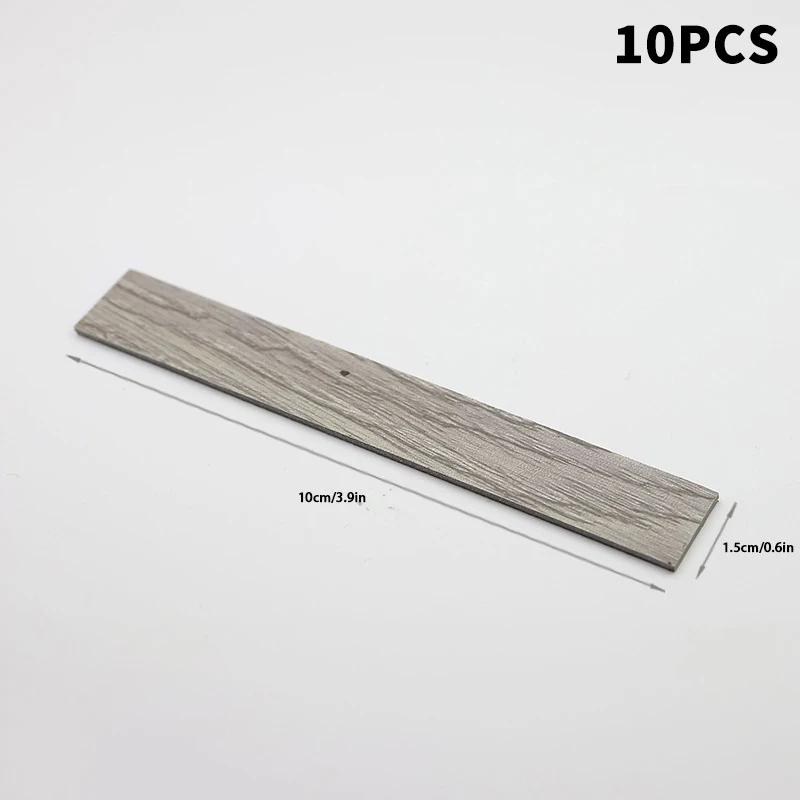 10PCS Mini Floor Boards, 1:12 Dollhouse Wooden Floor Tiles for Furniture Wall & Floor Decor - Miniature Flooring Panels