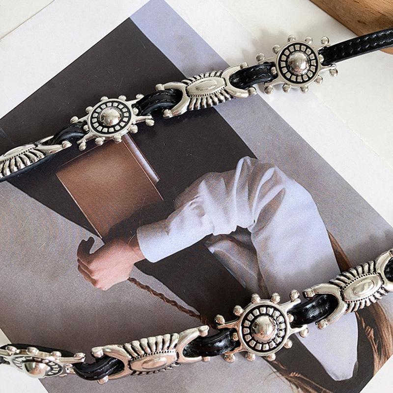 Retro Geschnitzter Leder-Hüftgürtel - Vielseitiges High-End-Design für Jeans