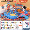 Children Toys Tool Set Electric Drill Screw Nut 3D Puzzle Toys Pretend Play Repair Tool Box Drilling Assembly Educational Toys