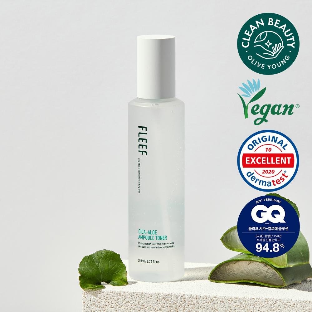 Plif Cica Aloe Ampoule Toner 200ml  Recommended For Acne Prone Skin