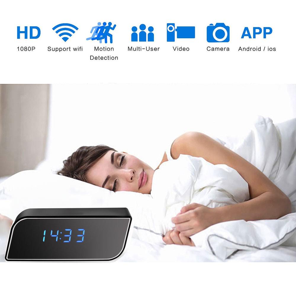Buy Alarm Camera Spy Camera Clock WiFi Hidden Wireless Night Vision