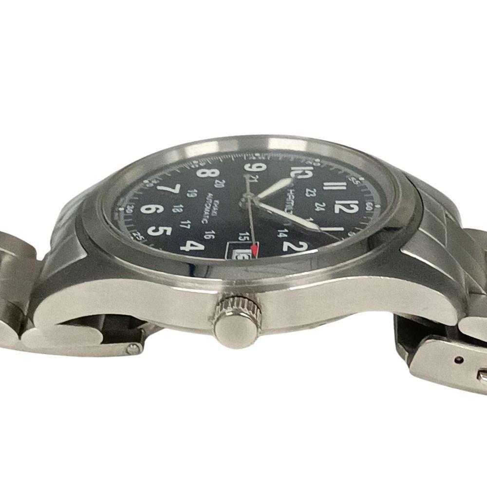 Used HAMILTON H704450 Khaki Field Back Skeleton Automatic Men's Watch Genuine / C1131